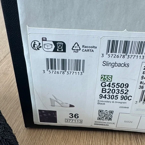 Chanel 2025 Interlocking CC Logo Slingback - Picture 8 of 8